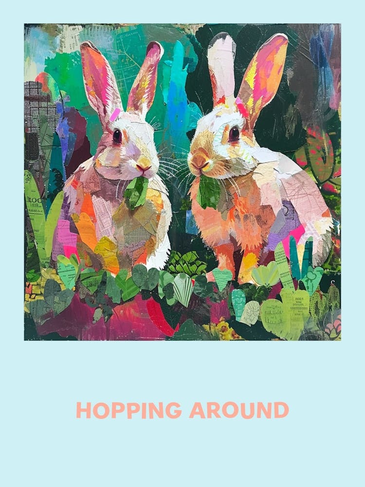 Hopping Around Bunnies Poster 2