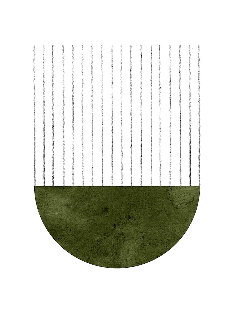 Olive green geometric 1
