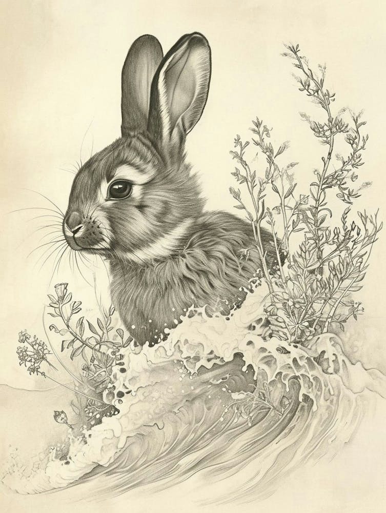 Polish Rabbit Drawing 1