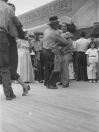 Native Spanish American Dance At Fiesta, Taos, New Mexico By Russell Lee