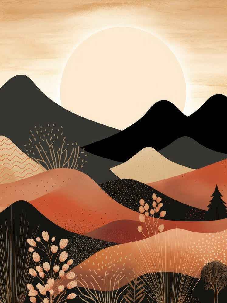 Sunset In The Mountains 17