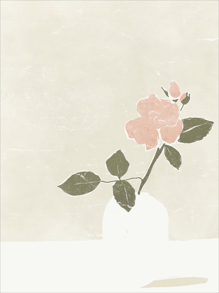 Pink Flower on a Vase