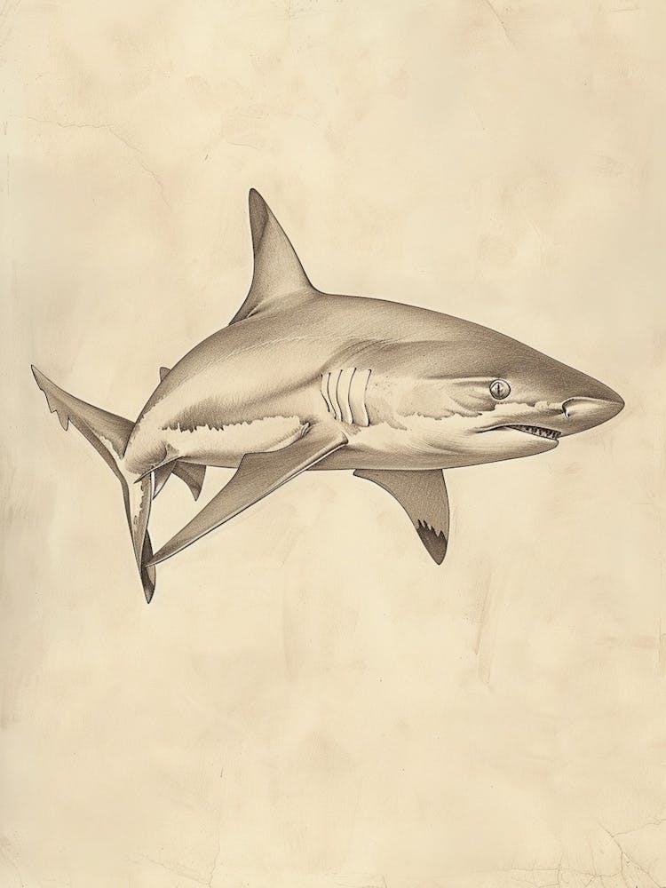 Dogfish Shark Vintage Illustration 7