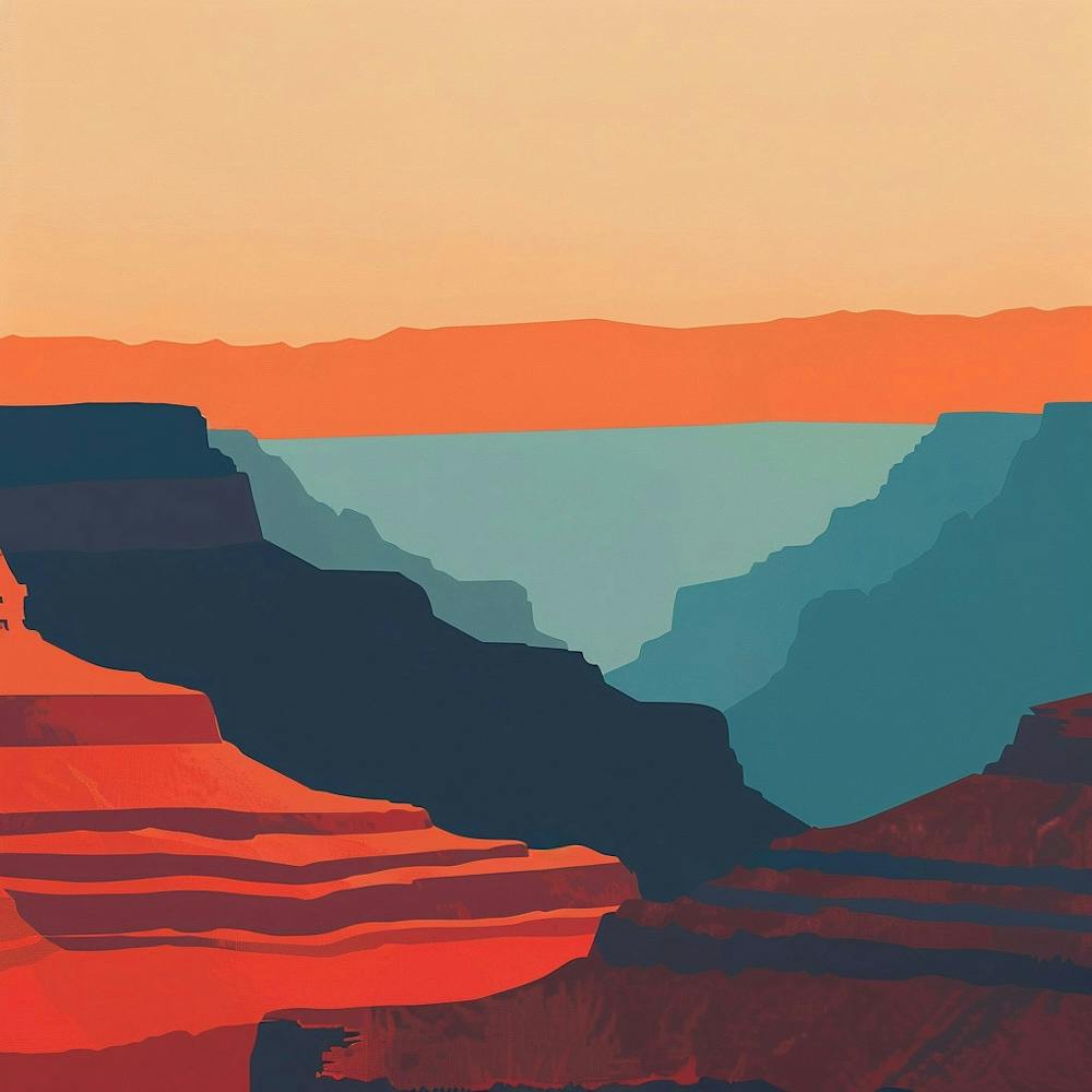 Grand Canyon At Sunset