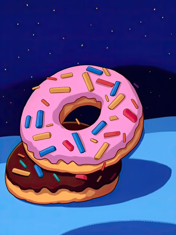 Classic Donuts Illustration 2