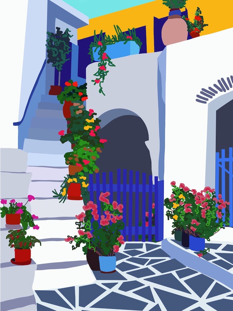 Greek Courtyard