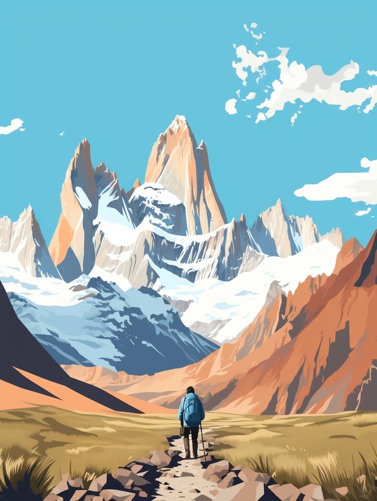 Fitz Roy Trek Argentinien 1 Wanderweglandschaft