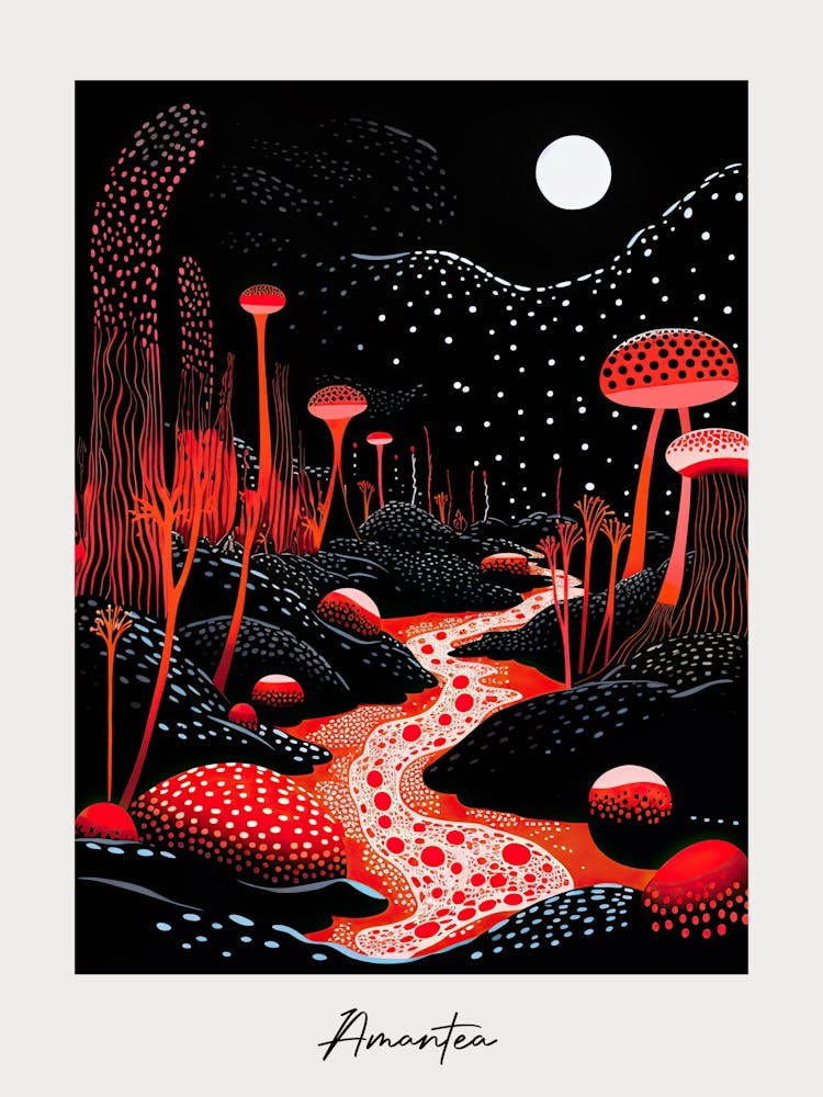 Poster Of Amantea, Italy, Illustration In The Style Of Pop Art 1