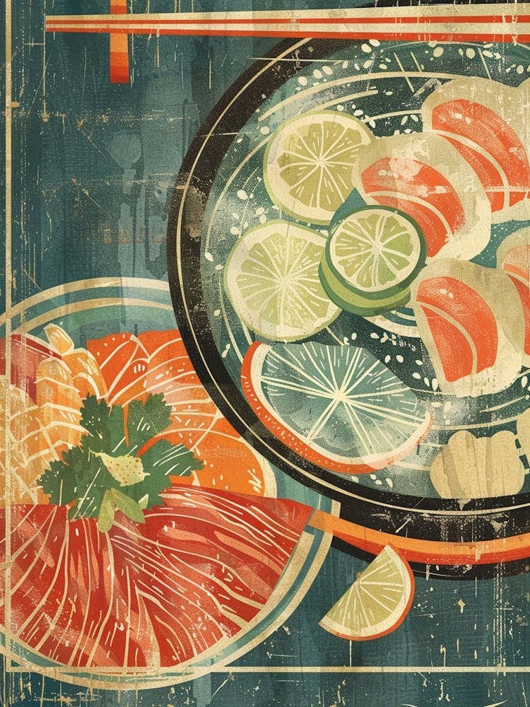 Sukiyaki Japanese Cuisine Mid Century Modern 2