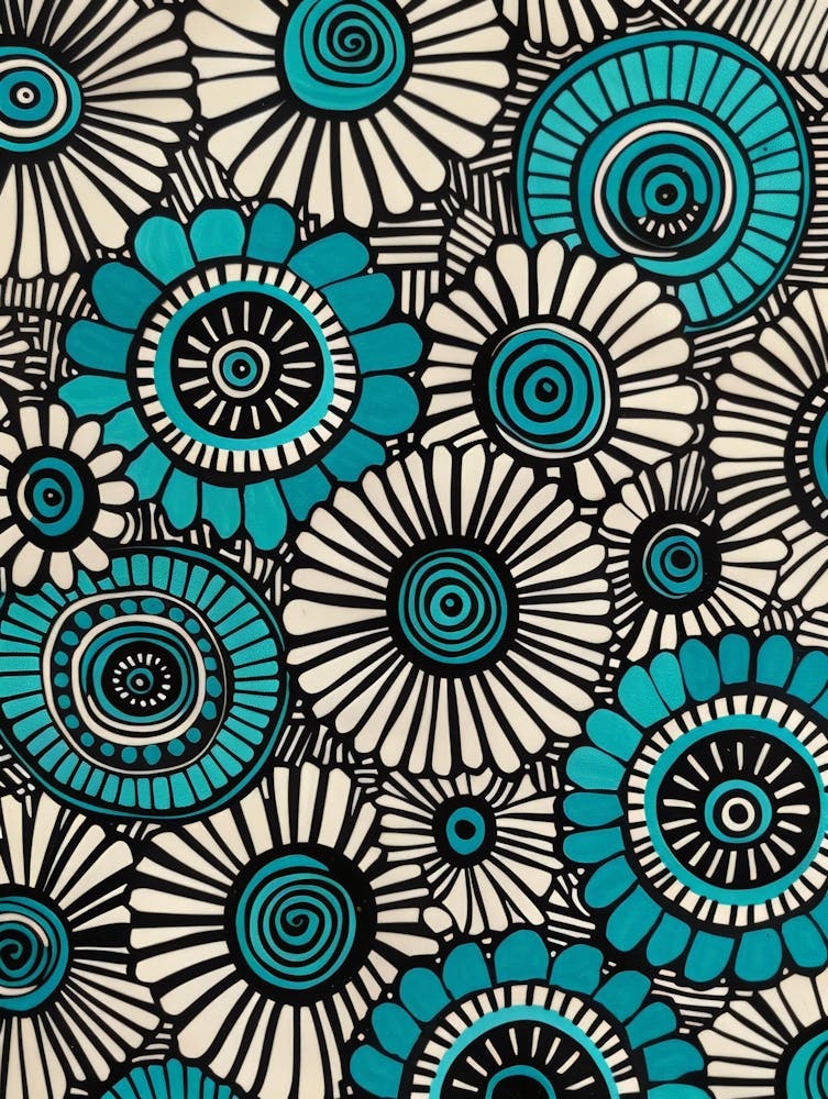 Turquoise Flowers