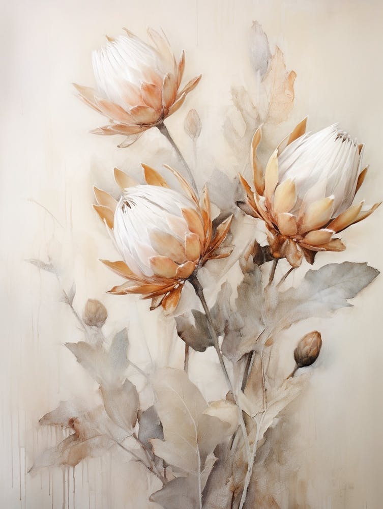 Boho Dried Flowers Protea 2