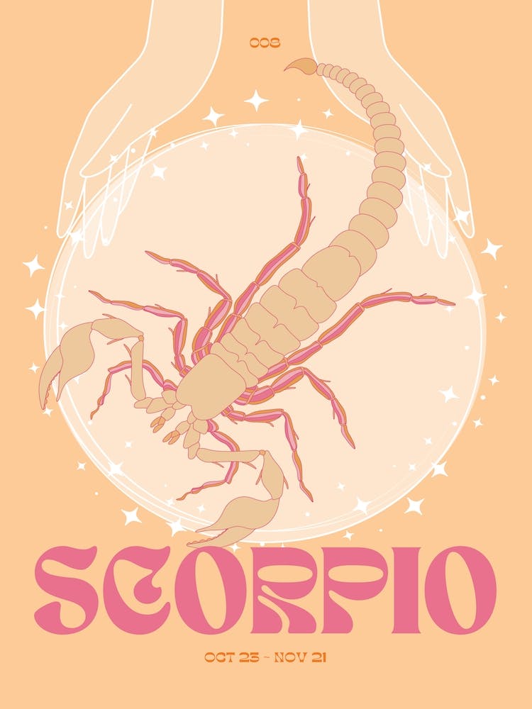 Orange Zodiac Scorpio