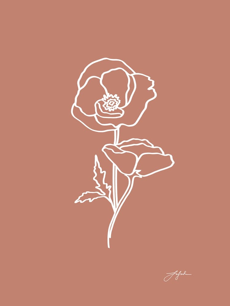 Flower Line Art No 483a