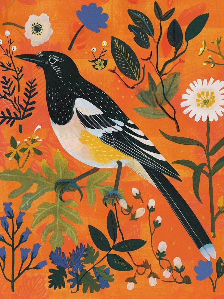 Spring Birds Magpie 5