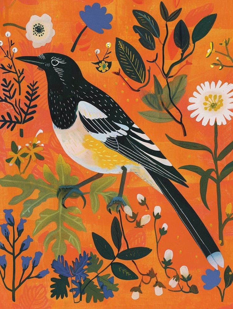 Spring Birds Magpie 5