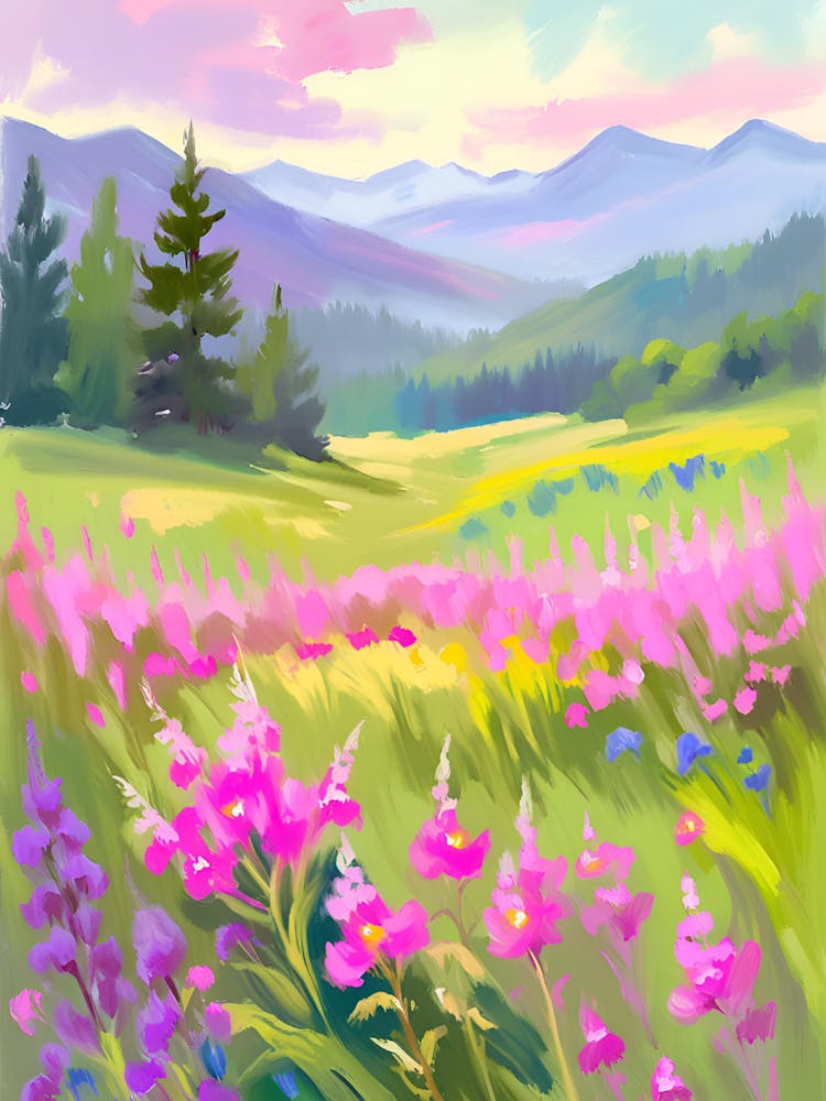 Aquarell-Landschaftsgemälde 4