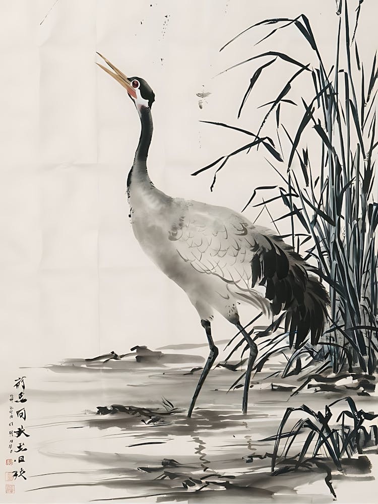 Crane In Water