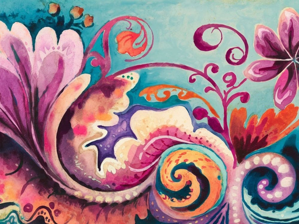 Abstract Floral Painting