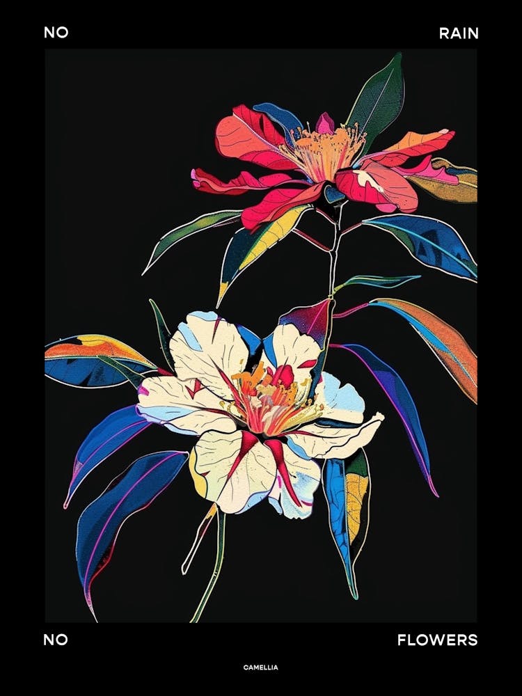 No Rain No Flowers Poster Camellia 4