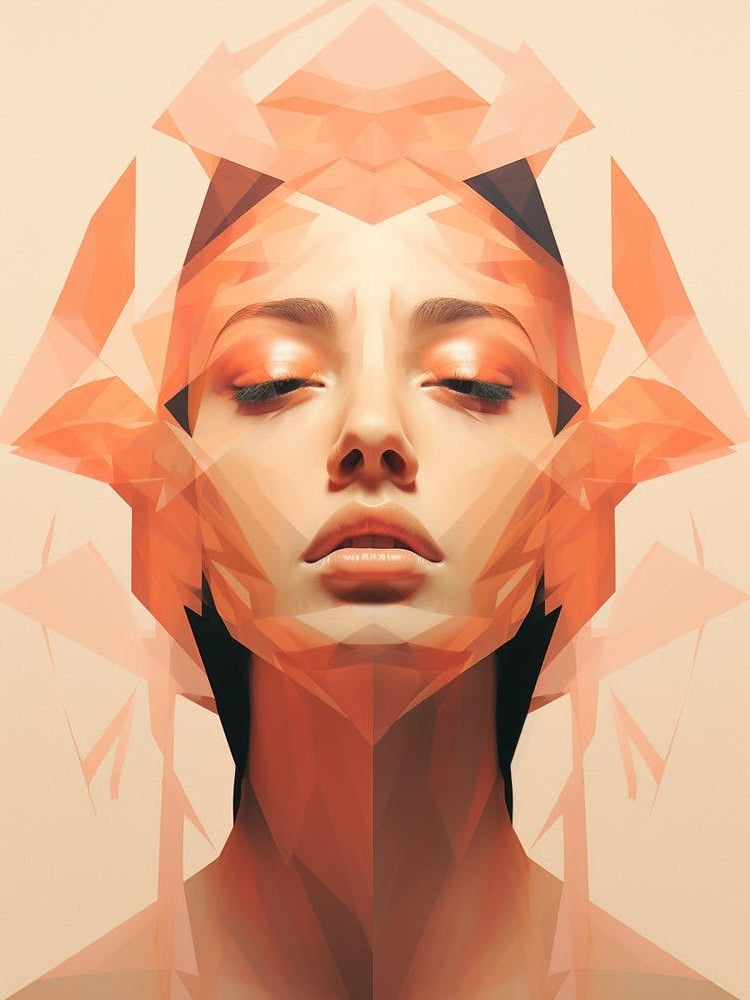 Abstract Geometric Lady 11