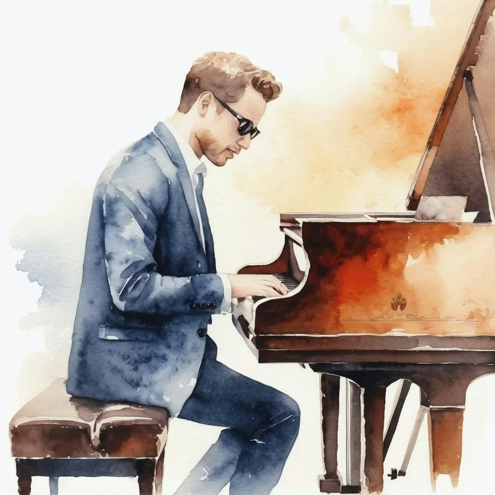 Man Playing Piano