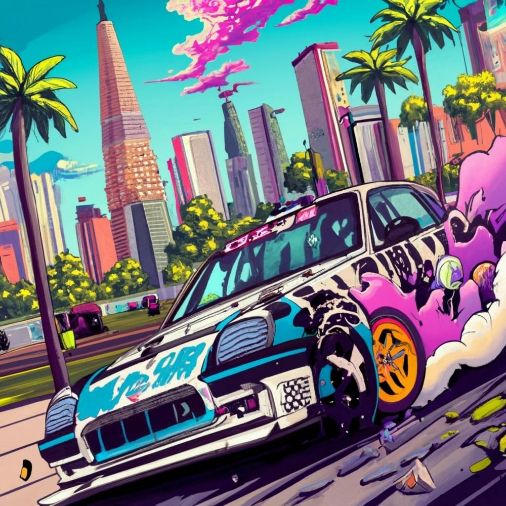 Speed Car In The City