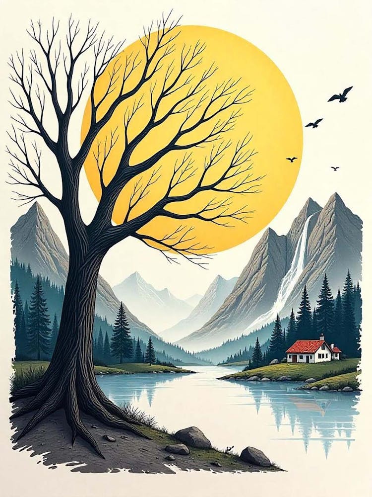 Art Prints Of Scenery Scene Arts (3)