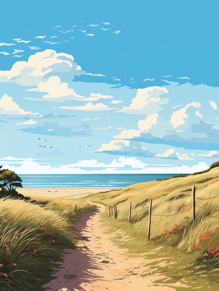 The Norfolk Coast Path England 3 Hiking Trail Landscape