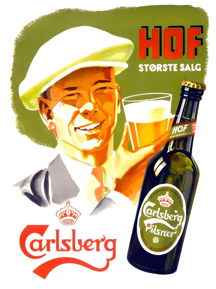 Carlsberg, Vintage Beer Advertisement