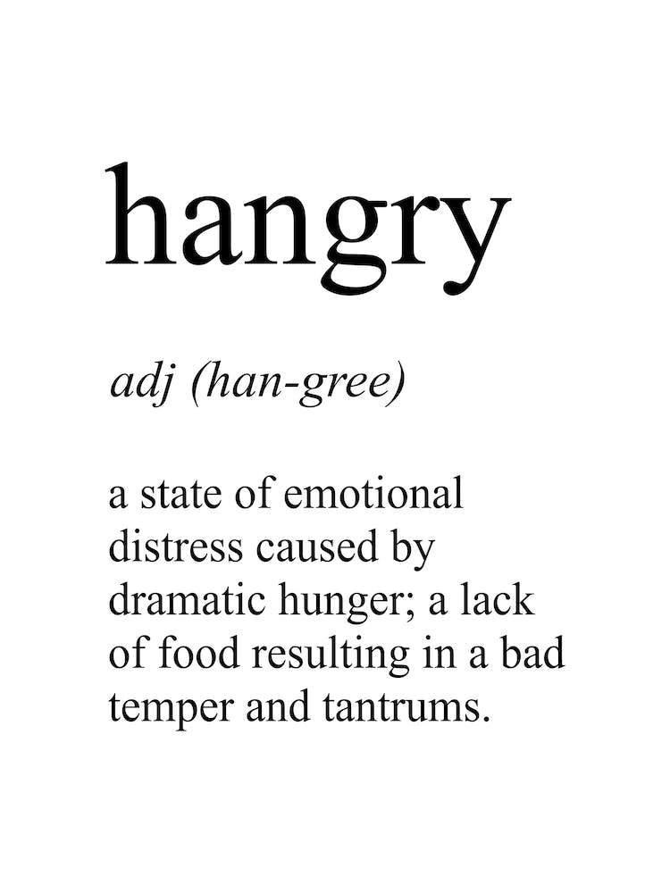 Hangry Definition Bedeutung