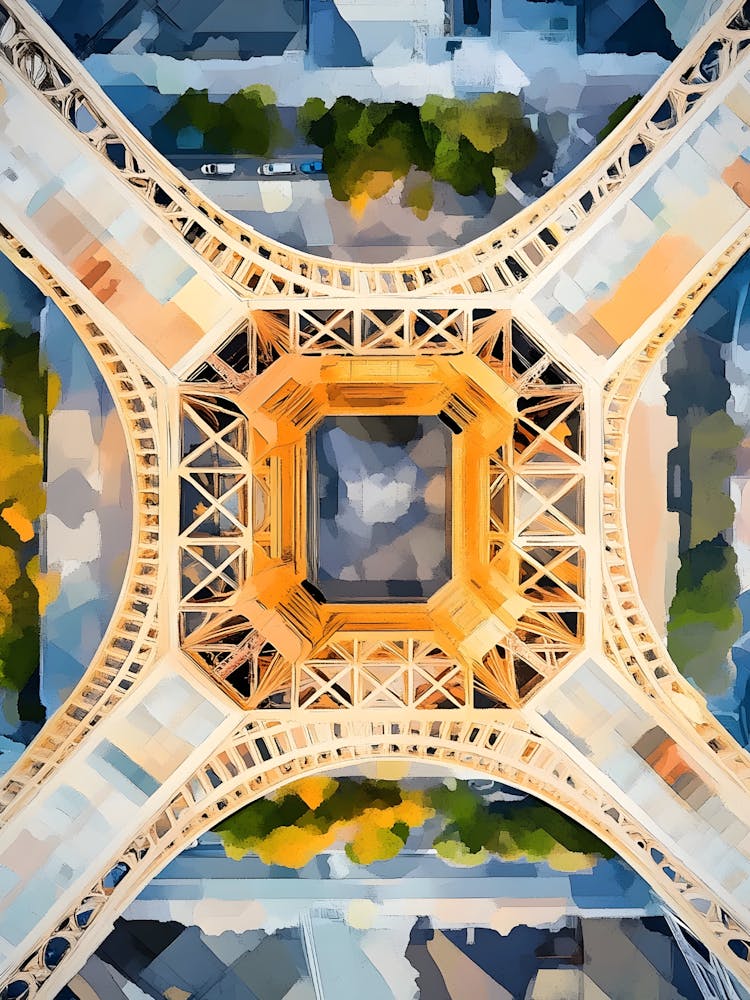 Tour Eiffel de Paris - Peinture 1