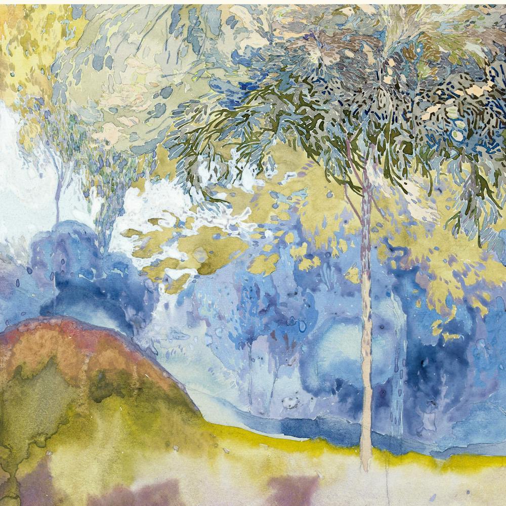 Trees Landscape Watercolor Painting