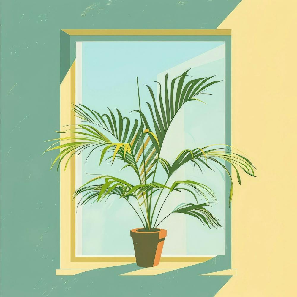 Potted Plant On Window Sill 4