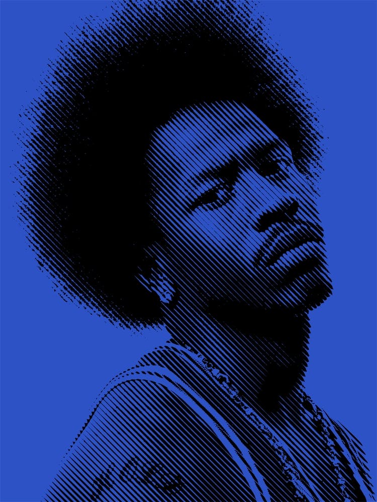 Allen Iverson American Basketball Player in Line Illustration