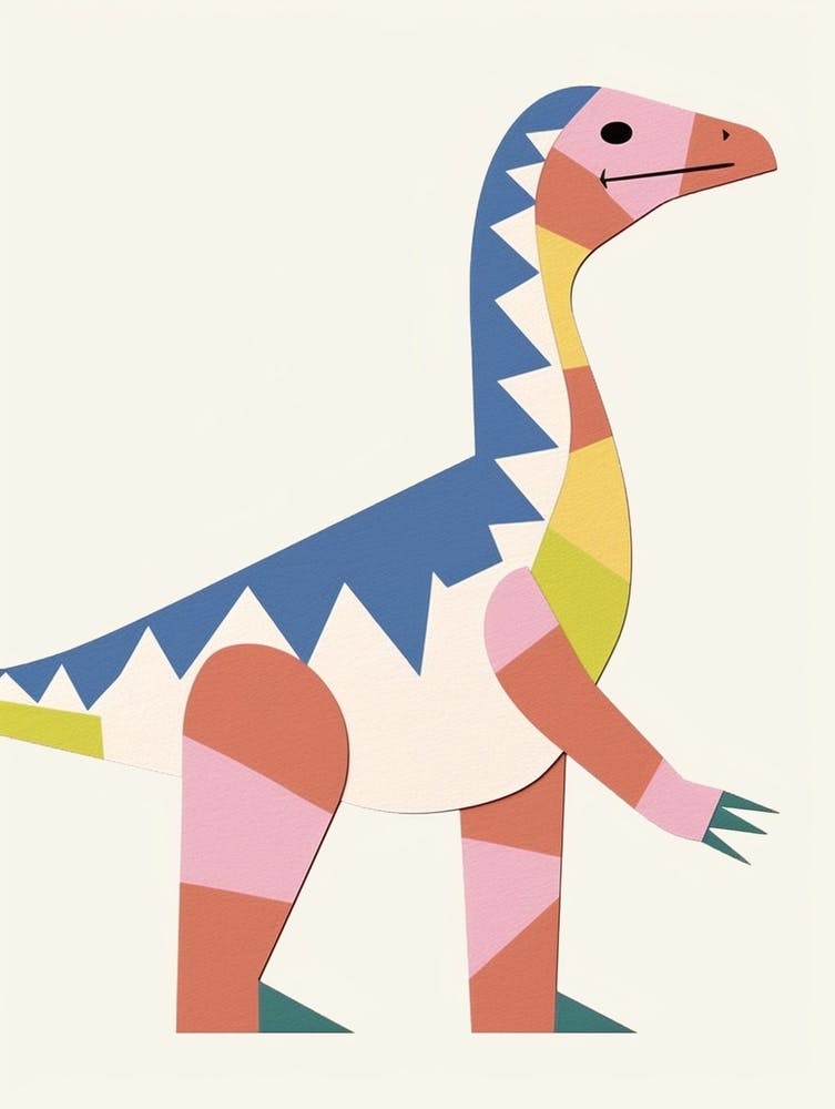 Nursery Dinosaur Art Heterodontosaurus 1