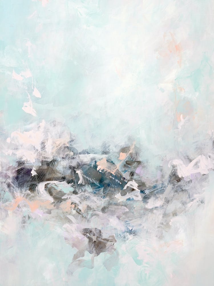 Mint Green Abstract Painting