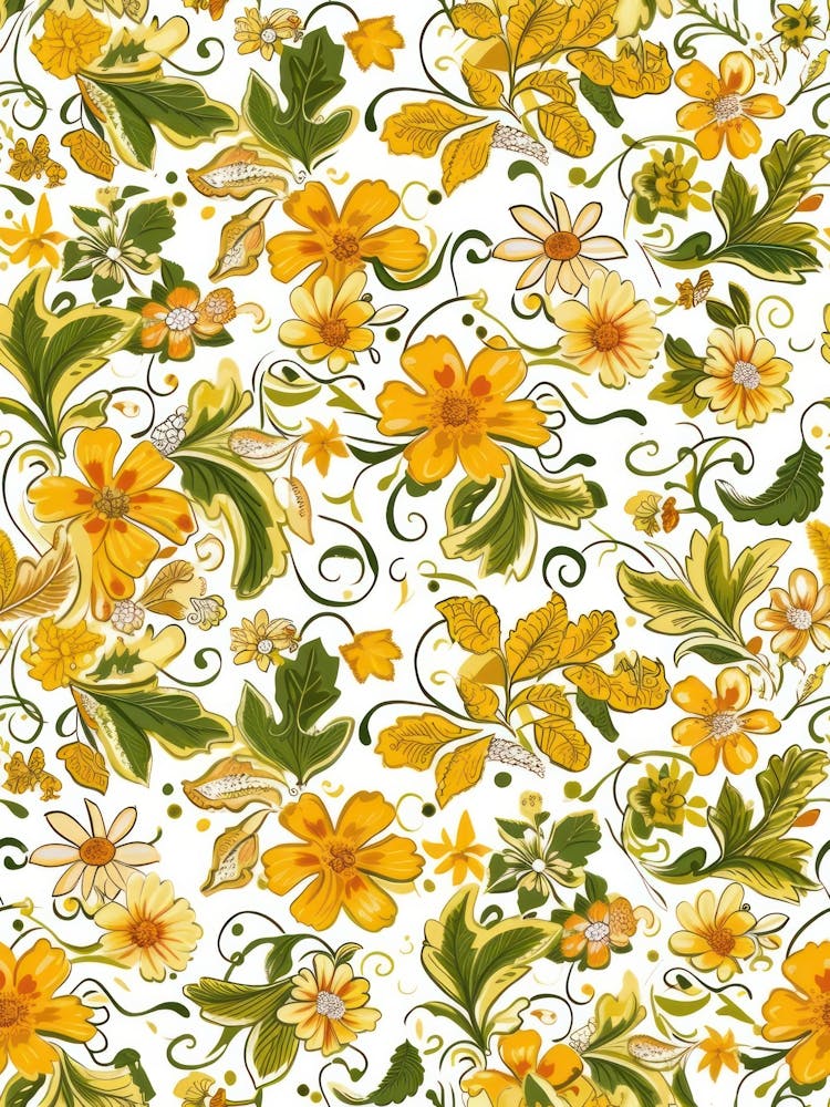Blossom Bounty London Fabrics Floral Pattern 3