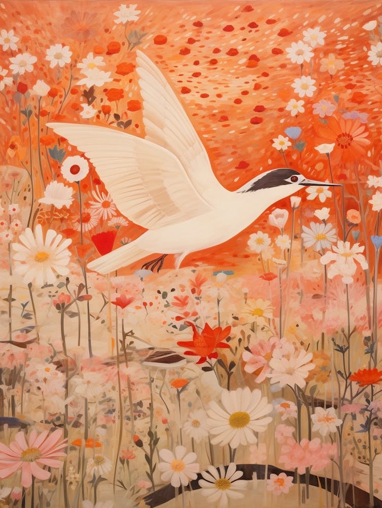 Common Tern 2 Detailed Bird Painting