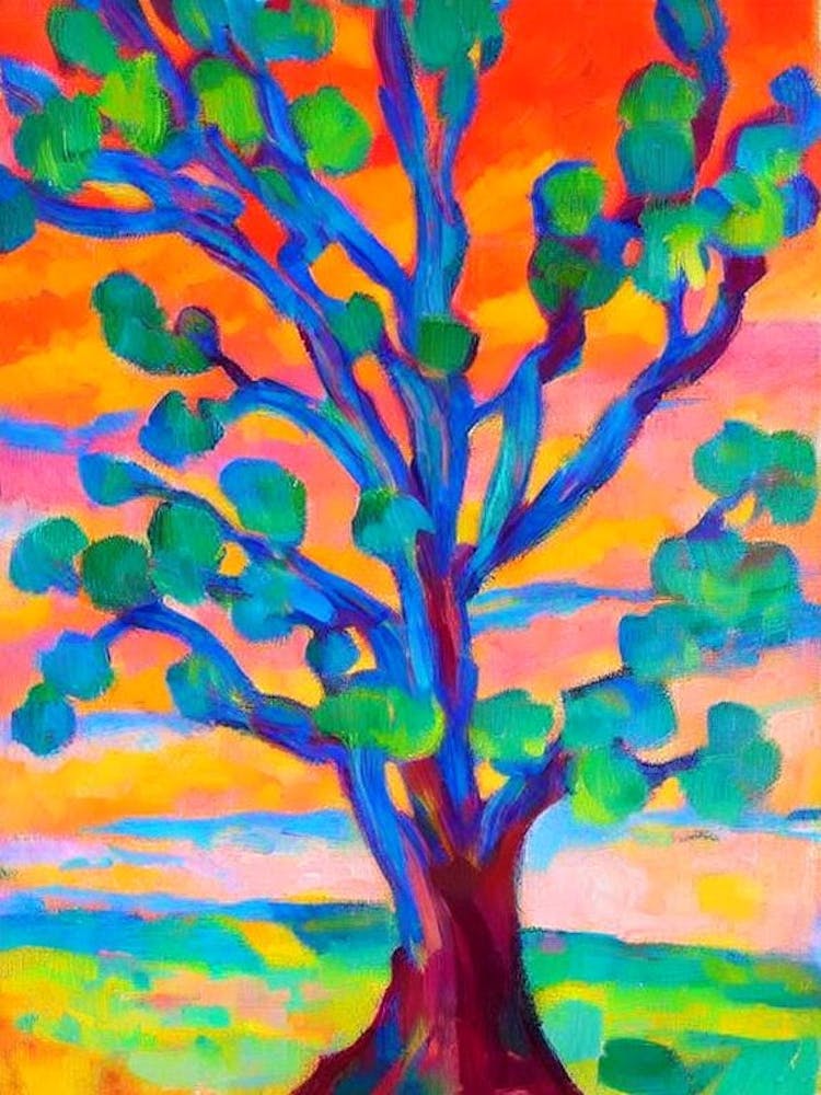 Joshua Tree 2 tree Abstract Block Colour
