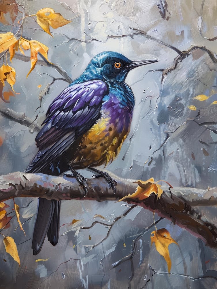 Oiseau Sur Une Branche 35