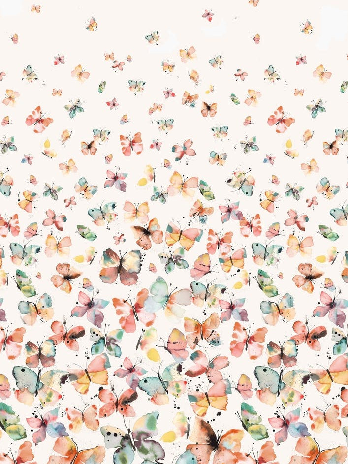 Watercolour Butterflies Gradation Rustic