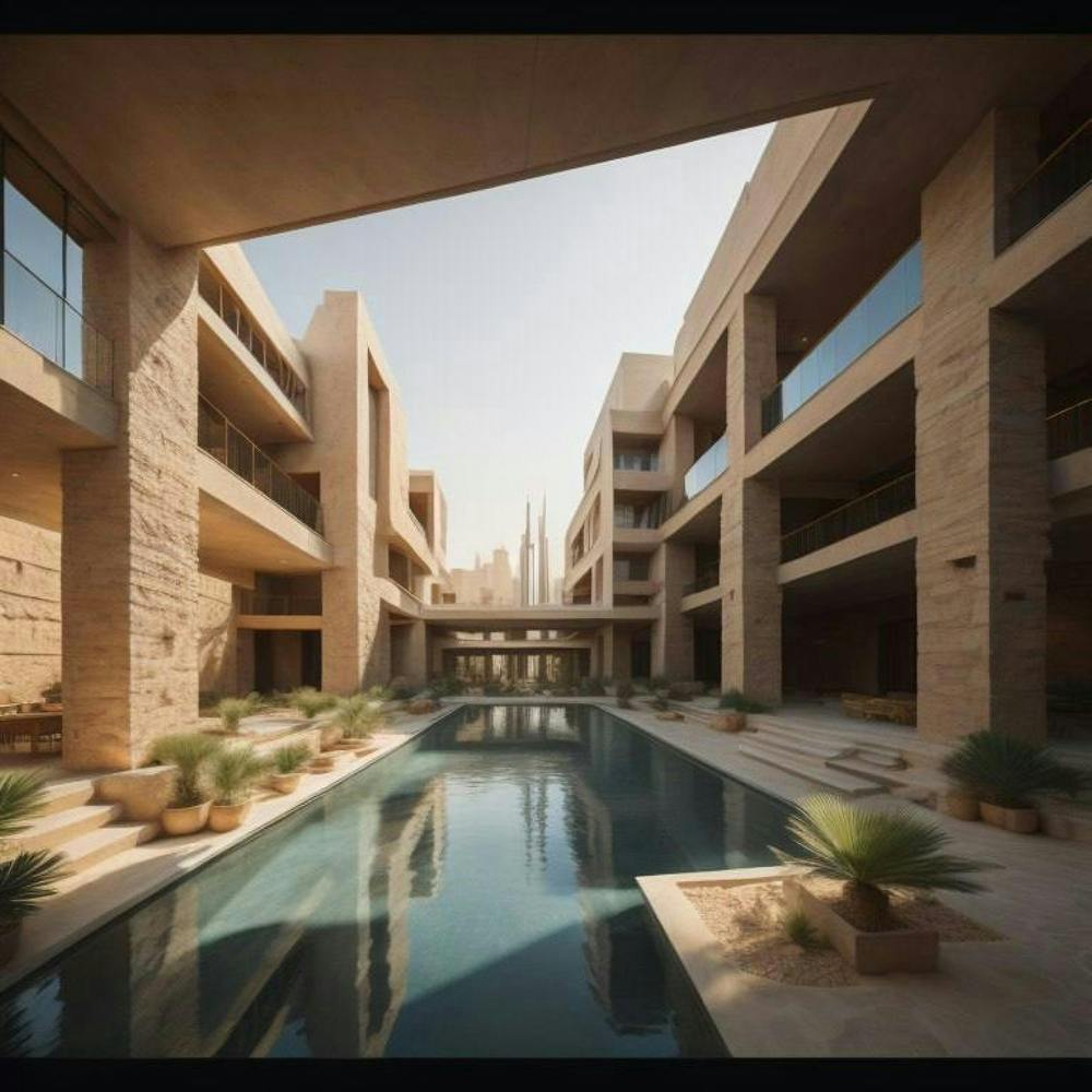 Swimming Pool In The Middle Of A Building