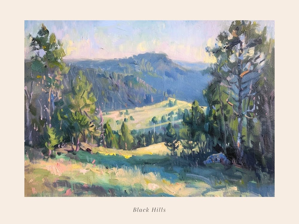 Westliche Landschaften Black Hills South Dakota 1 Poster
