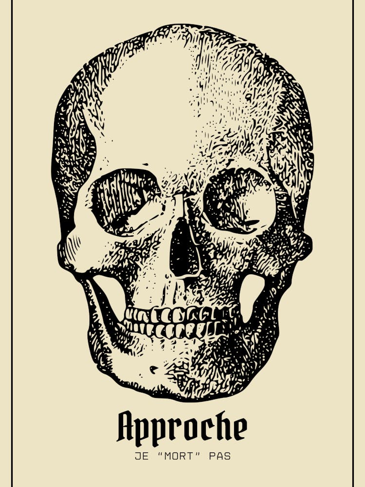 Tête de mort rigolo