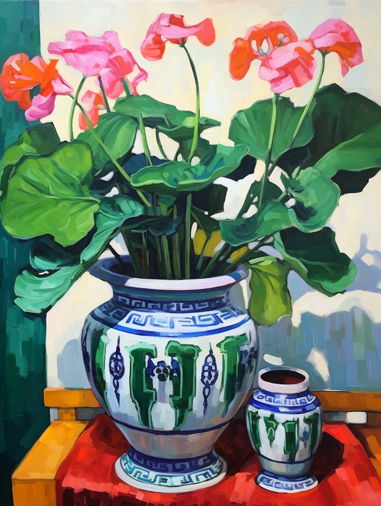 Flowers In A Vase Still Life Painting Cyclamen 4
