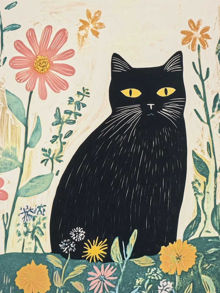 Cat In The Garden 5