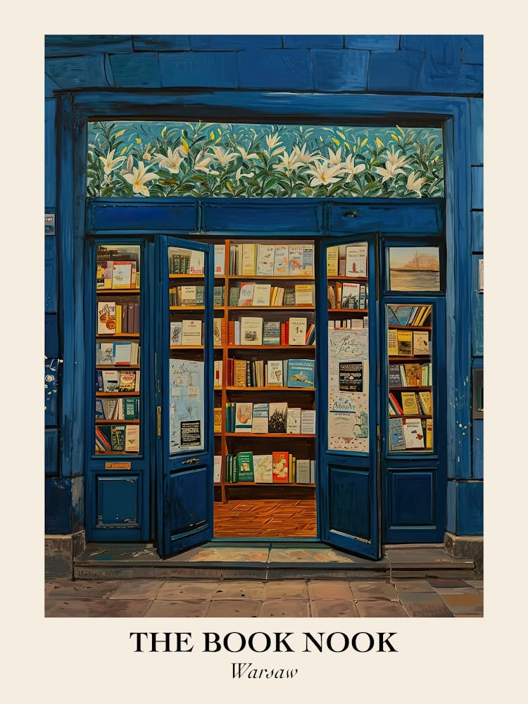 Warsaw Book Nook Bookshop 3 Poster