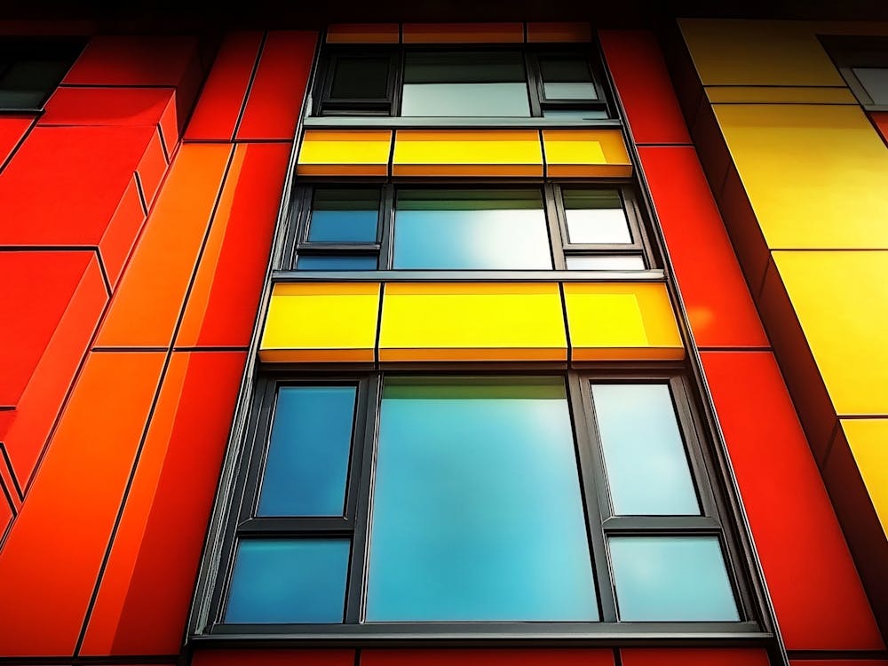 Brightly Colored Building