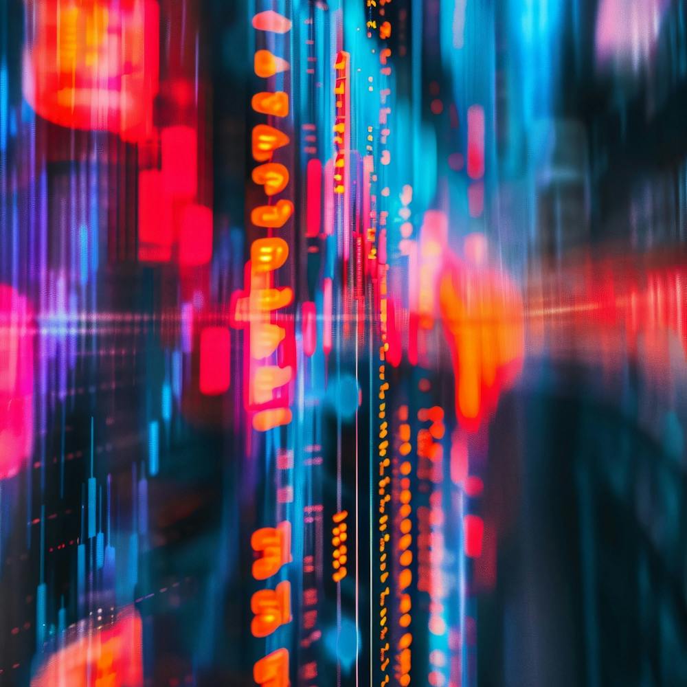 Verschwommene Stadtlichter