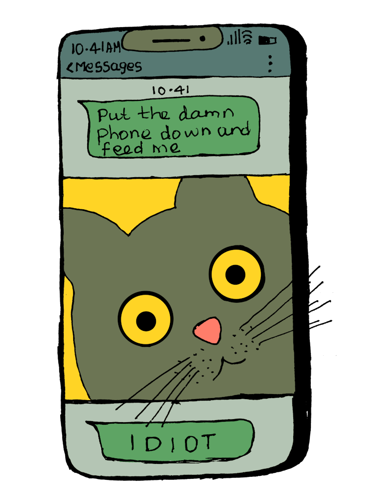 Feed Me Idiot Put The Damn Phone Down